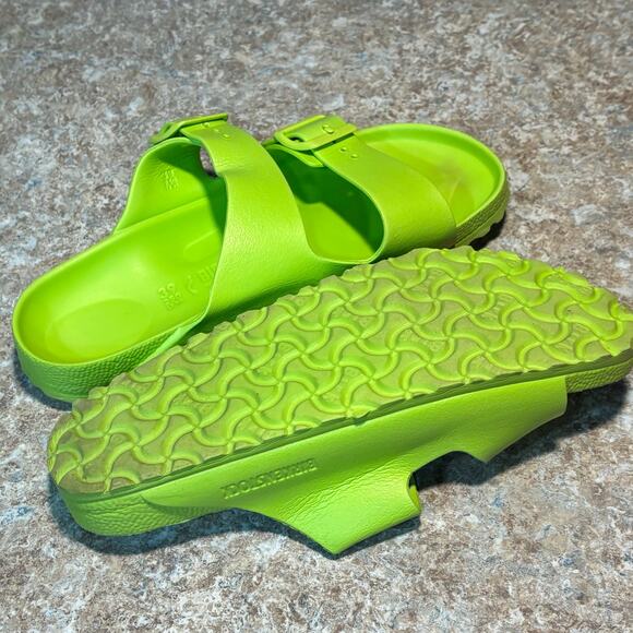 Birkenstock Arizona Essentials Green EVA Slip On Slide Sandals Size 39 - Picture 12 of 12